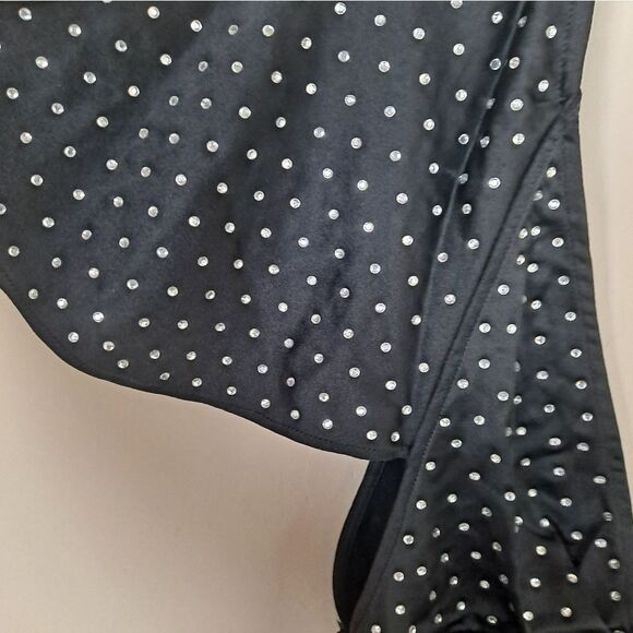 NEW Weworewhat ASYMMETRICAL DRESS WITH CRYSTAL STONES Size 2 - Picture 3 of 10